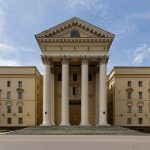 Hauptgebäude des Komitees für Staatssicherheit der Republik Belarus in Minsk