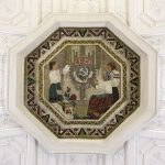 Deckenmosaik im Belorussischen Bahnhof in Moskau